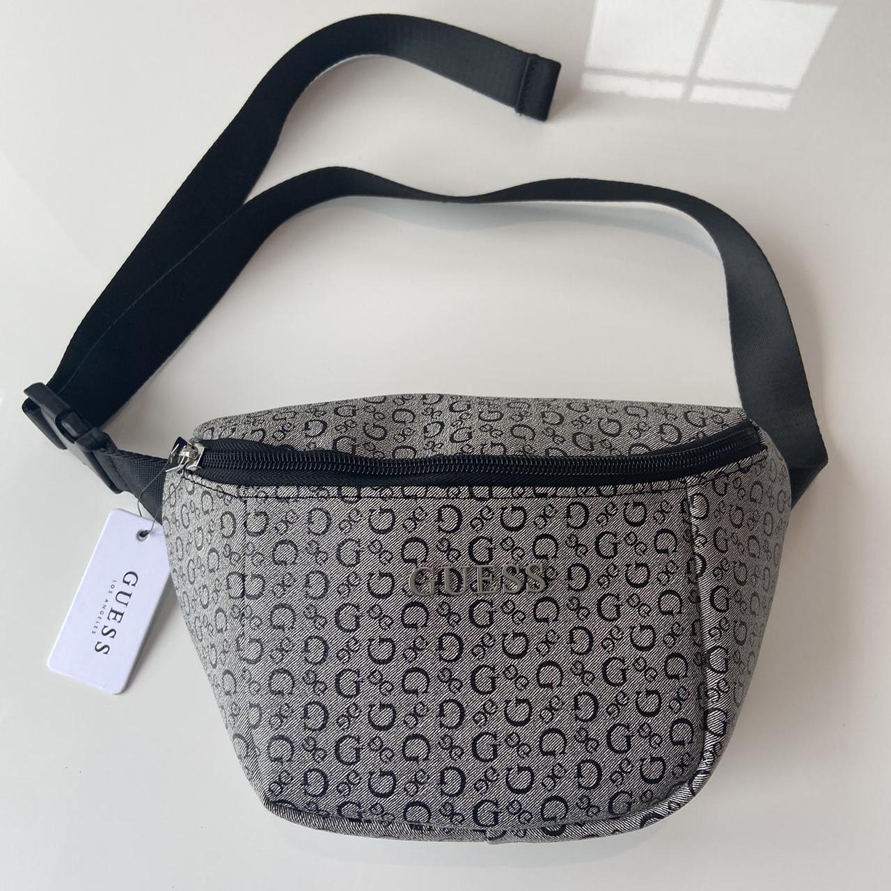 Guess bum bag Grey monogram design Sick bag perfect Depop