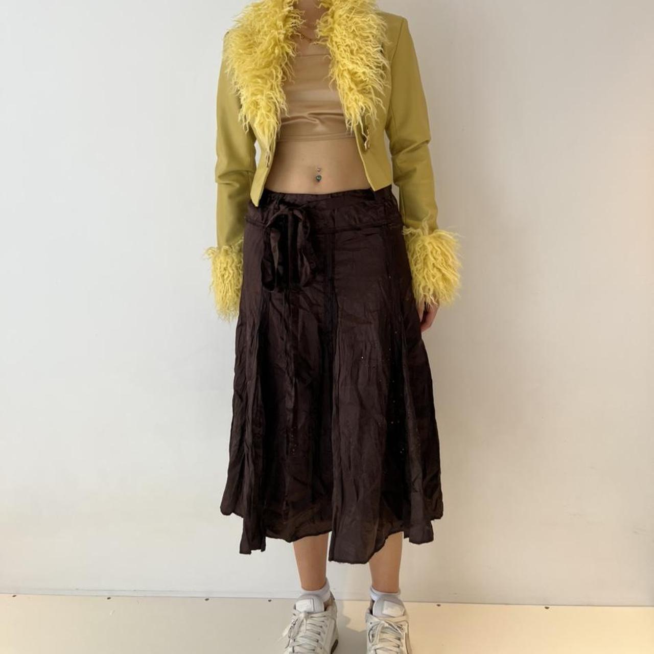 River Island Women's Brown Skirt Depop