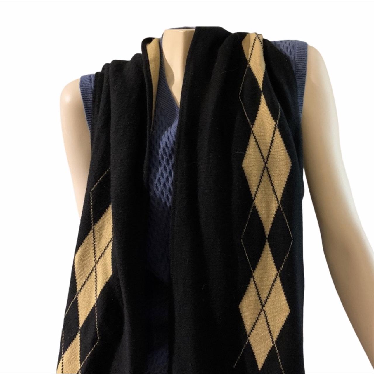 Women’s Brown and Black Scarf-wraps | Depop