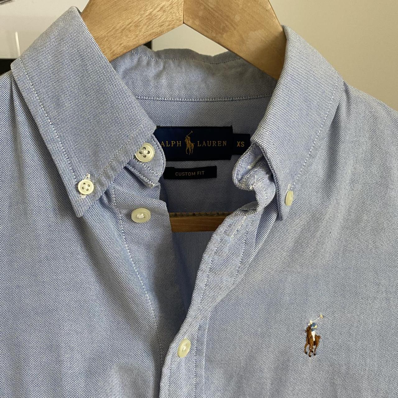 Ralph Lauren oxford shirt in blue Size XS. Fits a... - Depop