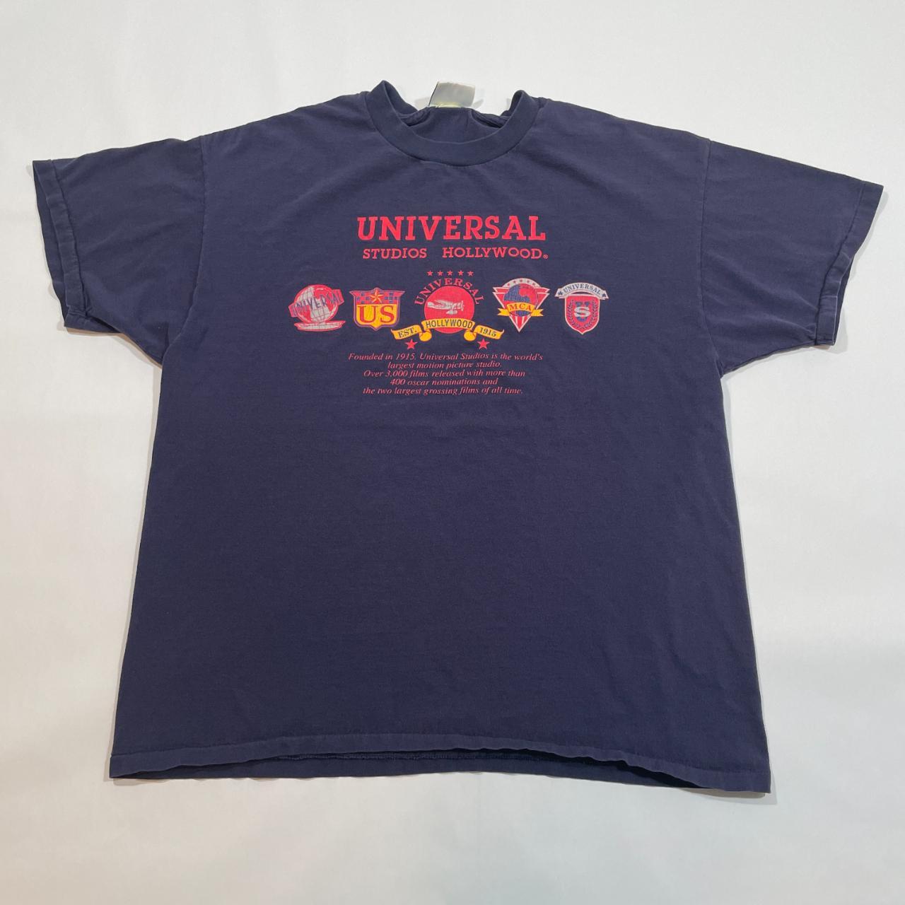 vintage 90s Universal Studios Hollywood Logo Promo... - Depop