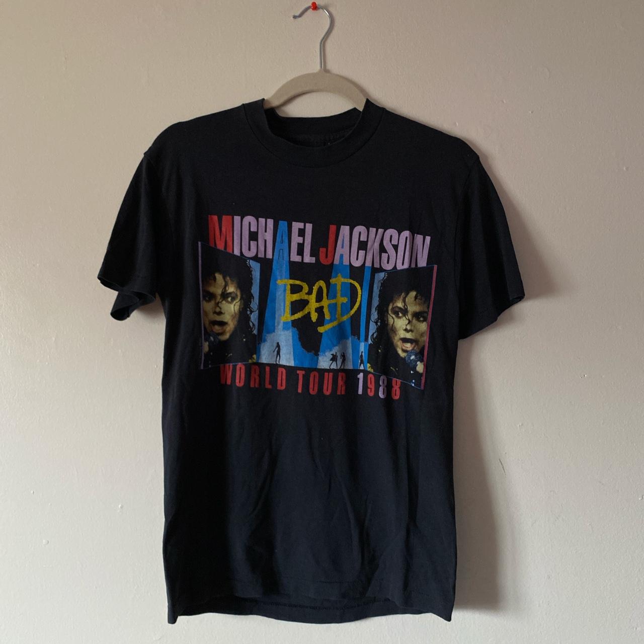 Michael Jackson Vintage Bad World Tour Tee Shirt