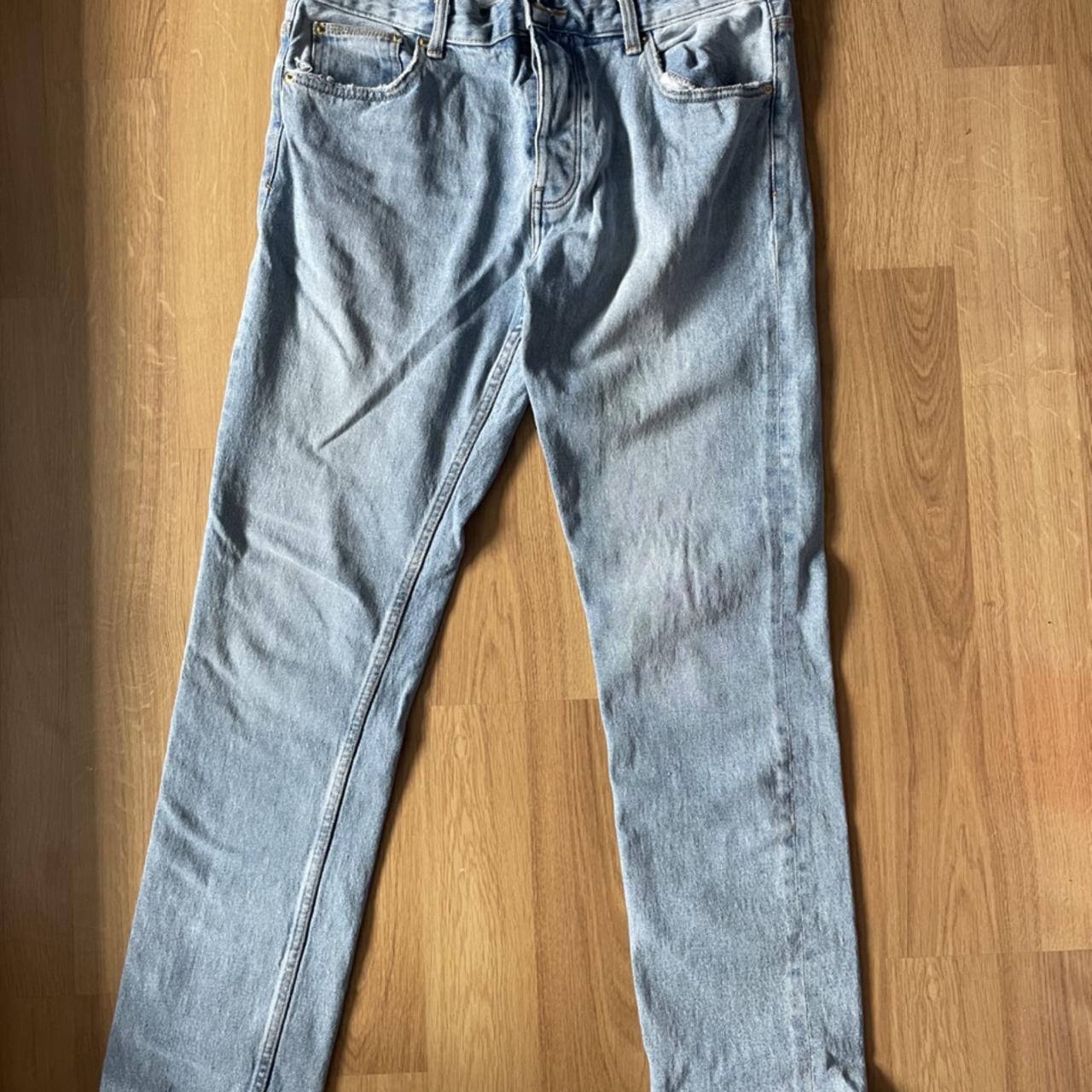 Bershka slim fit light blue jeans W32 Great condition - Depop