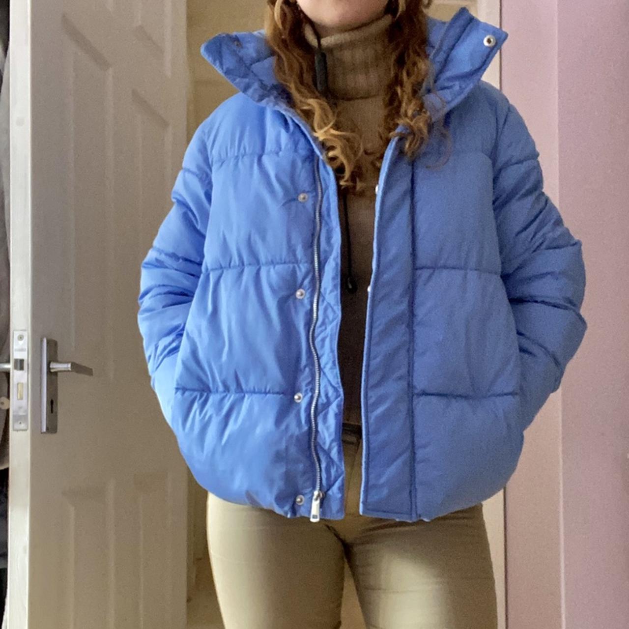 H&m blue puffer outlet jacket