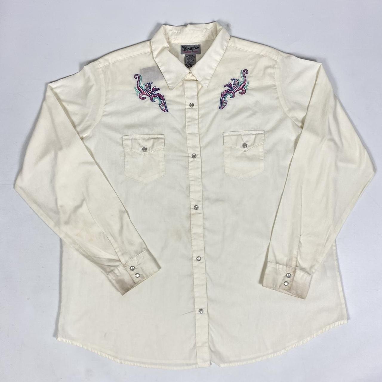 Vintage Wrangler shirt Women size 3XL, would best... - Depop