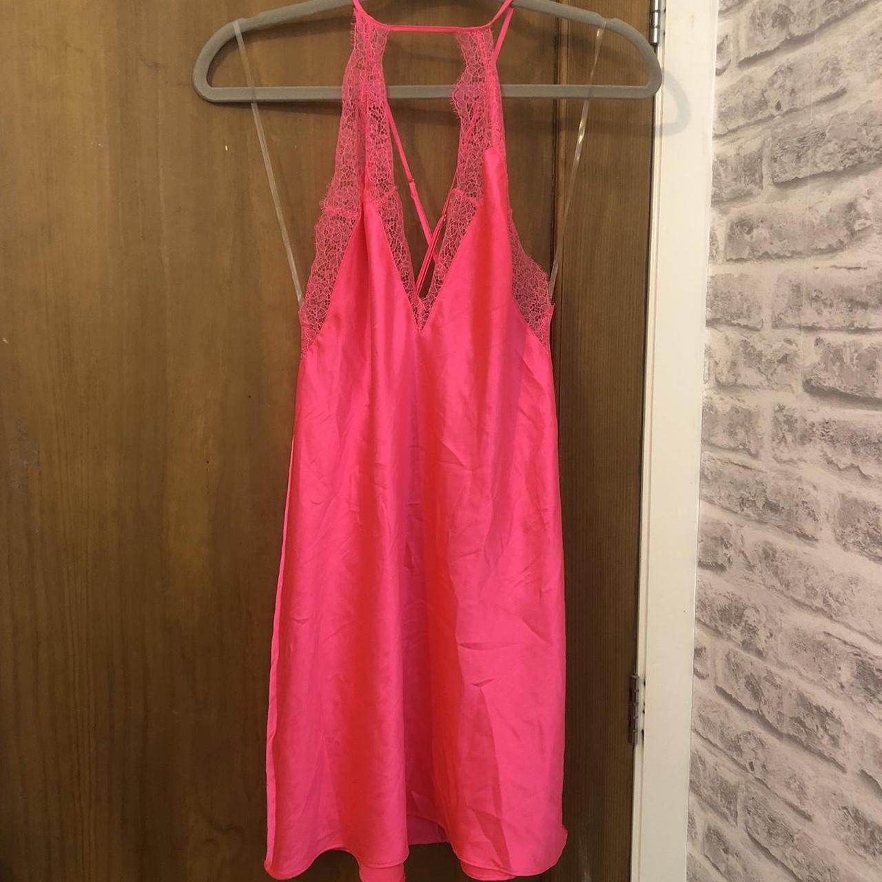 Bright pink Victoria’s Secret nightgown/ dress in... - Depop