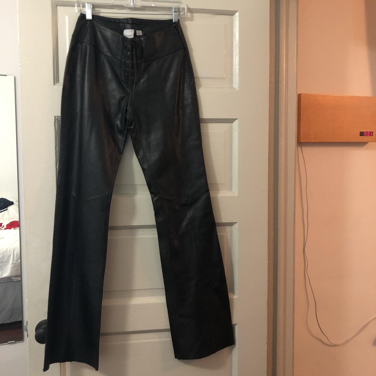 Vintage leather pants !! They look like daisy TV :) - Depop