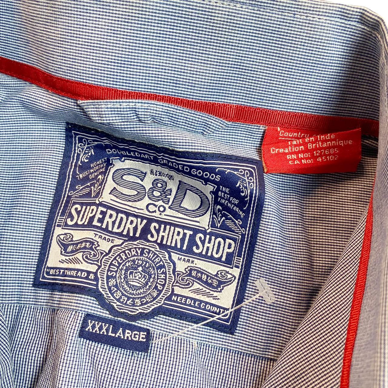 Superdry Women's Blue and White Shirt (3)
