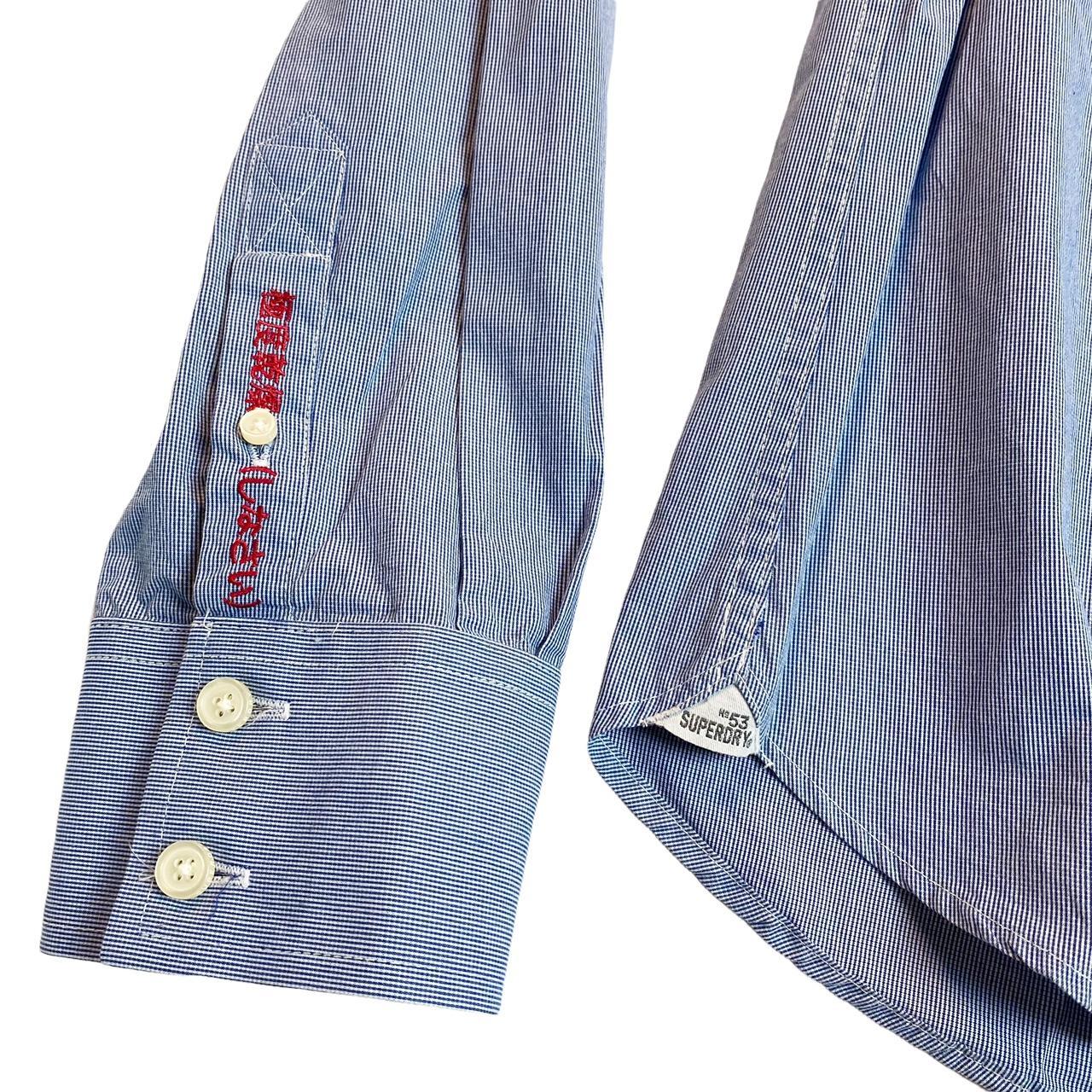 Superdry Women's Blue and White Shirt (4)