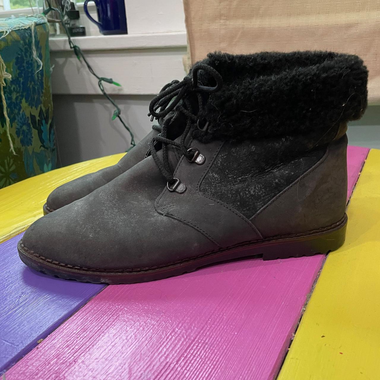 Eddie Bauer Men's Black Boots Depop