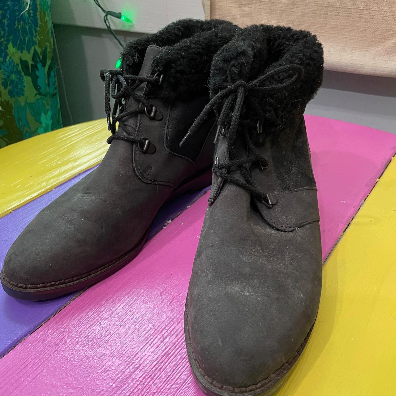 Eddie Bauer Men's Black Boots Depop
