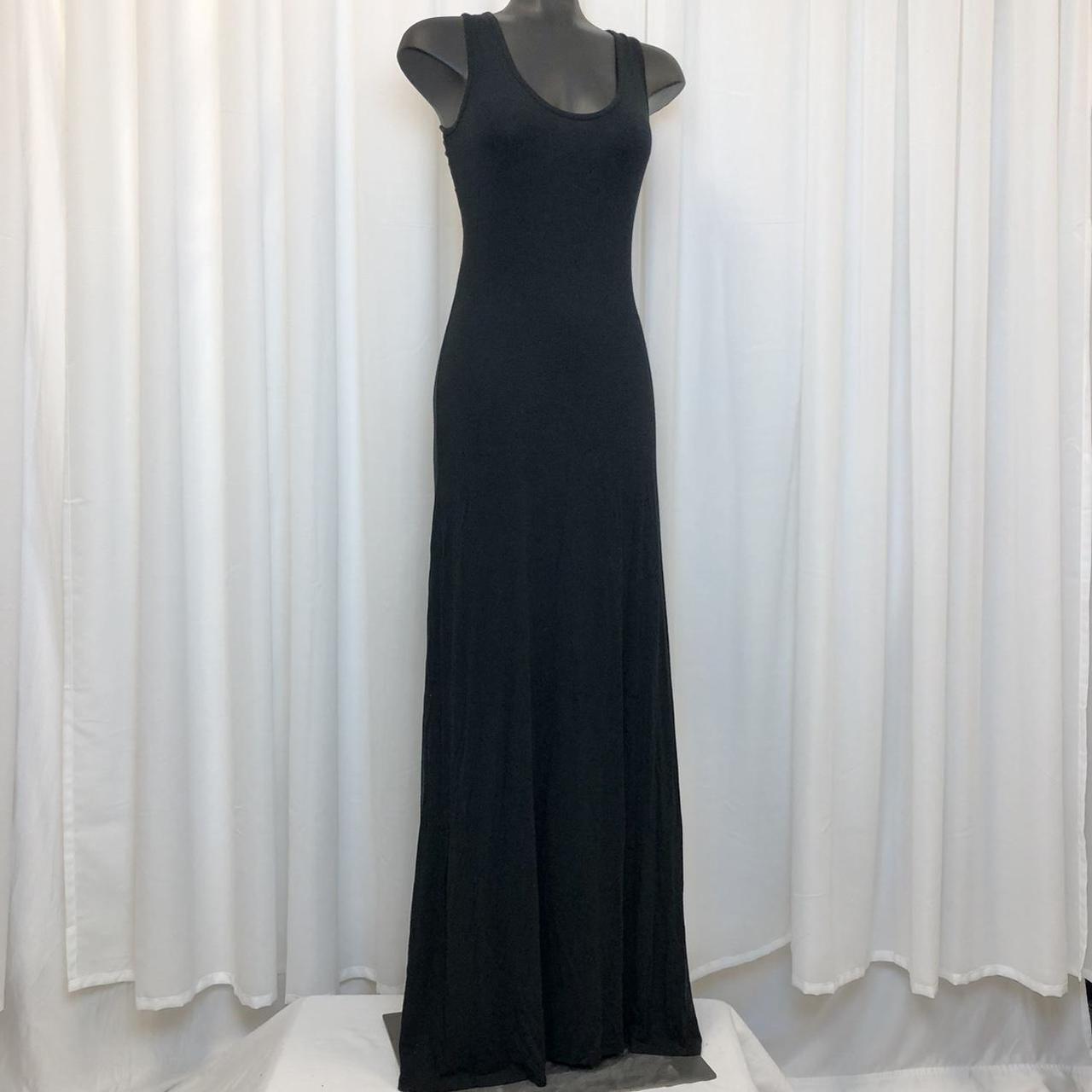 Vintage y2k jersey Venus maxi dress with open back... - Depop