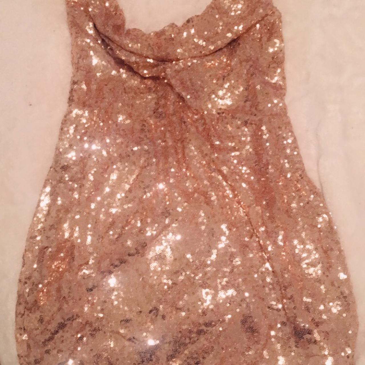 rose gold chain link choker mini dress from Depop