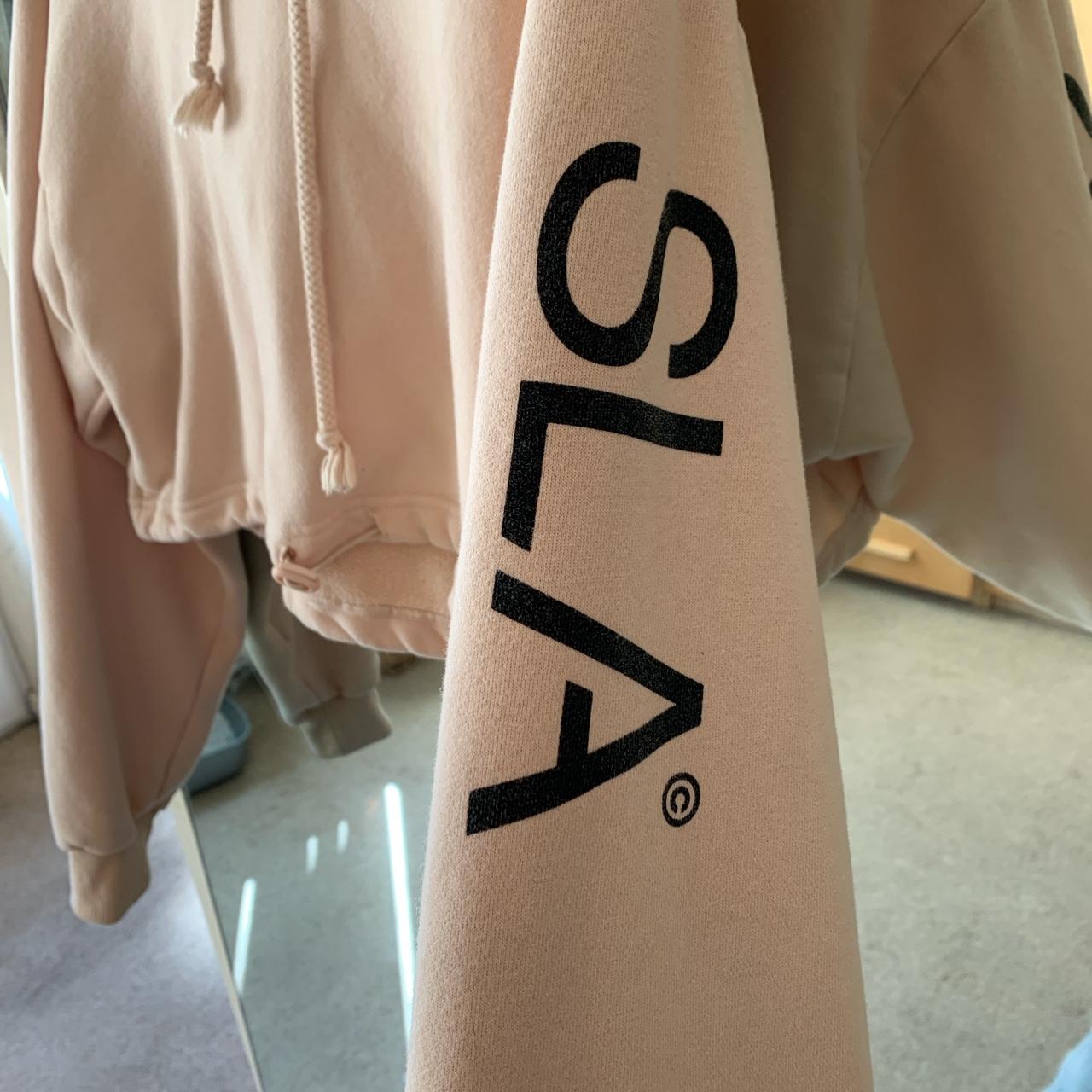 SLA, Sweaters, Sla The Label White Draw Cord Crop Hoodie