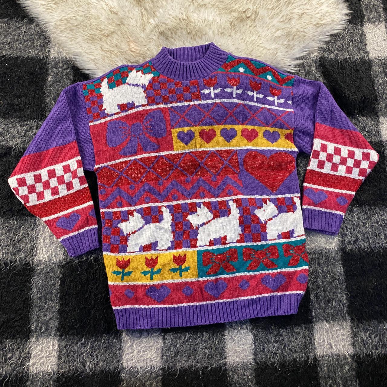 Rose Women's Purple and Red Jumper