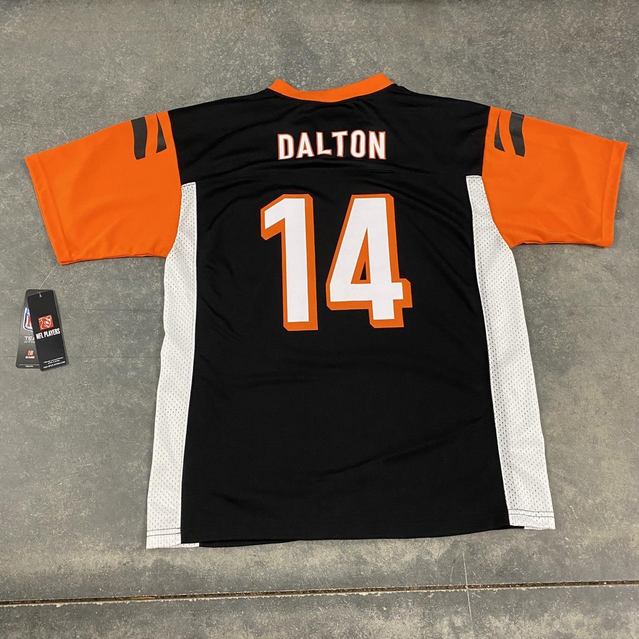 New NFL Football CINCINNATI BENGALS Black Orange #14 Andy Dalton Player  Jersey