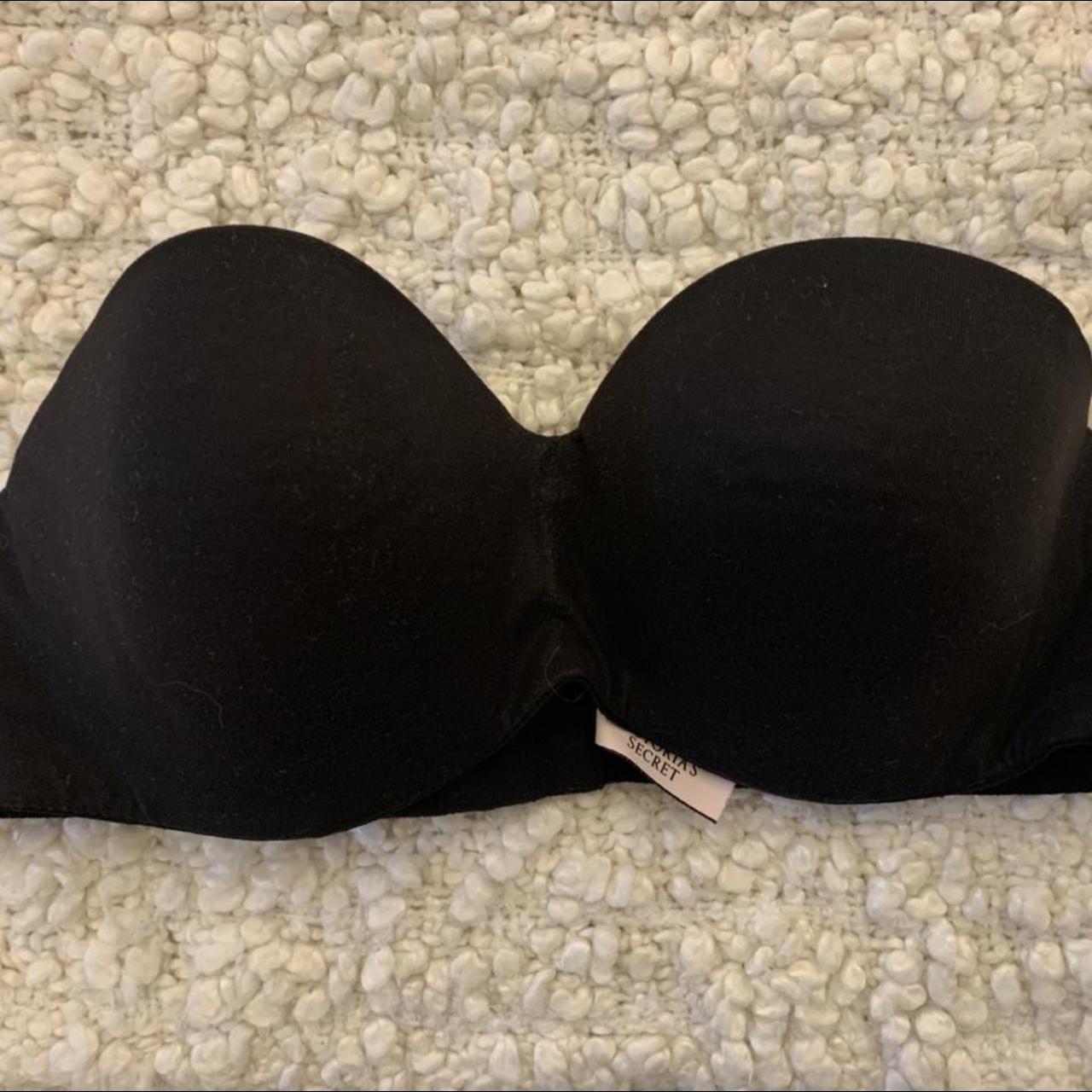 Victoria’s Secret Body Lined Strapless black bra... - Depop