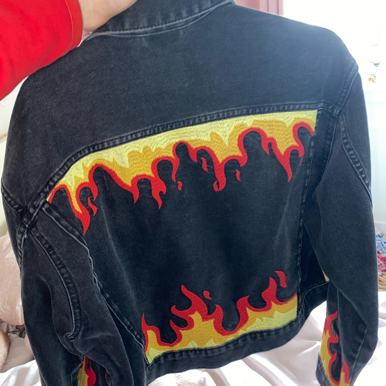 Flame denim hotsell jacket mens