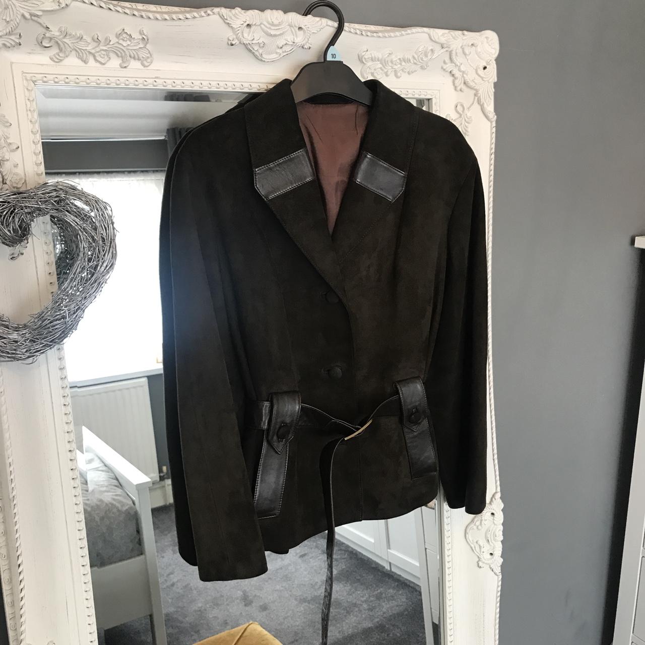 Vintage “Morel of london” dark green/khaki suede... Depop