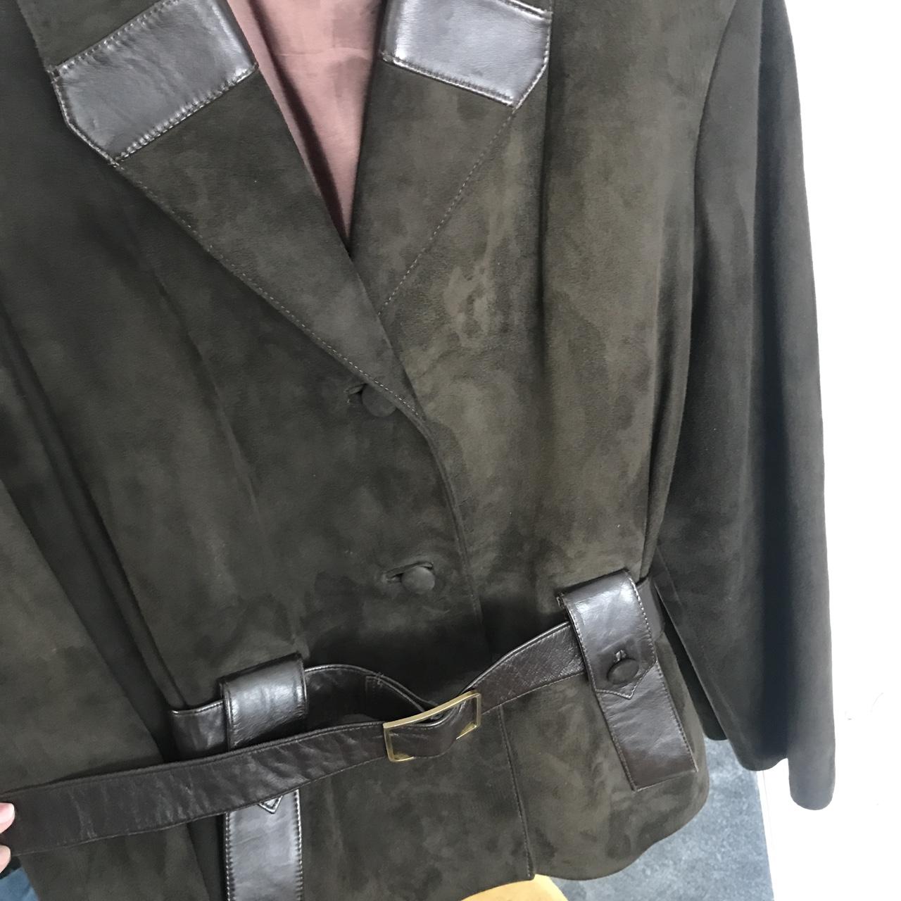 Vintage “Morel of london” dark green/khaki suede... Depop