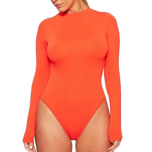 Orange Naked Wardrobe Out of your league bodysuit - Depop