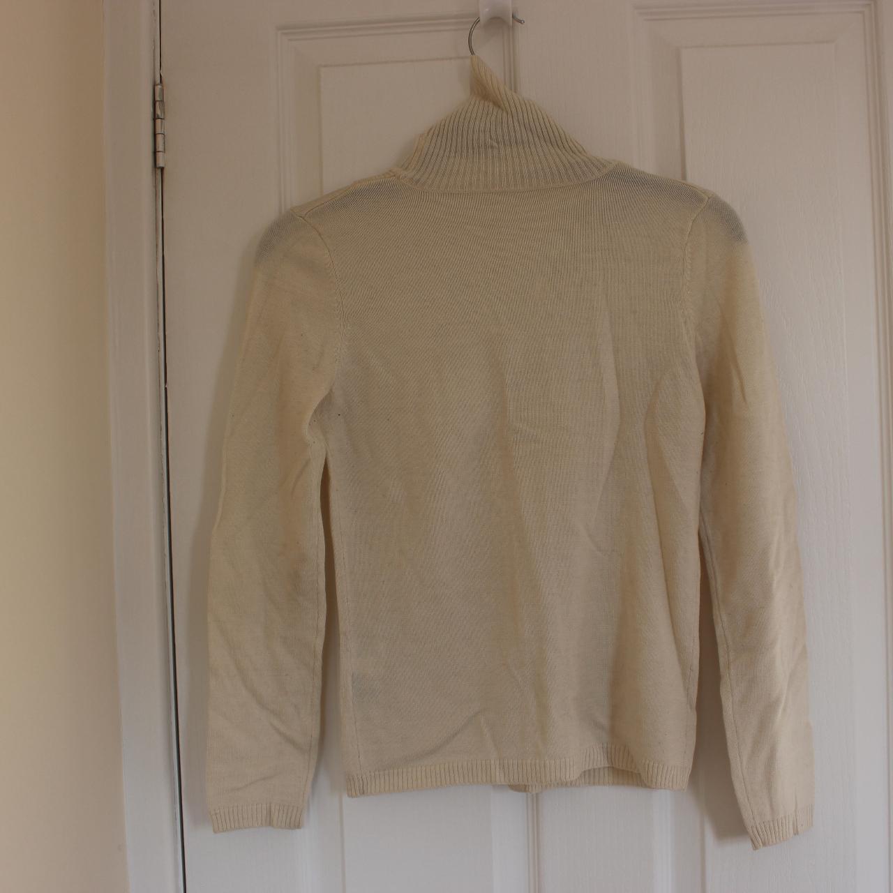 Cream turtle neck jumper fits size xss... Depop