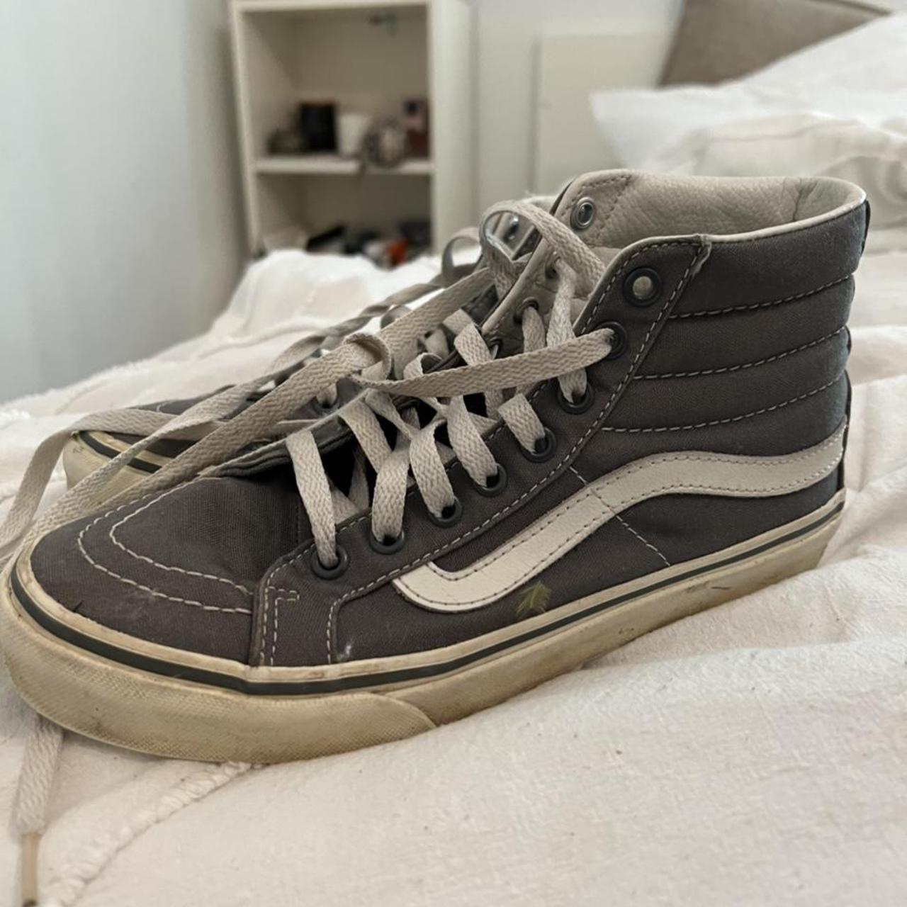 VANS grey high tops - Depop