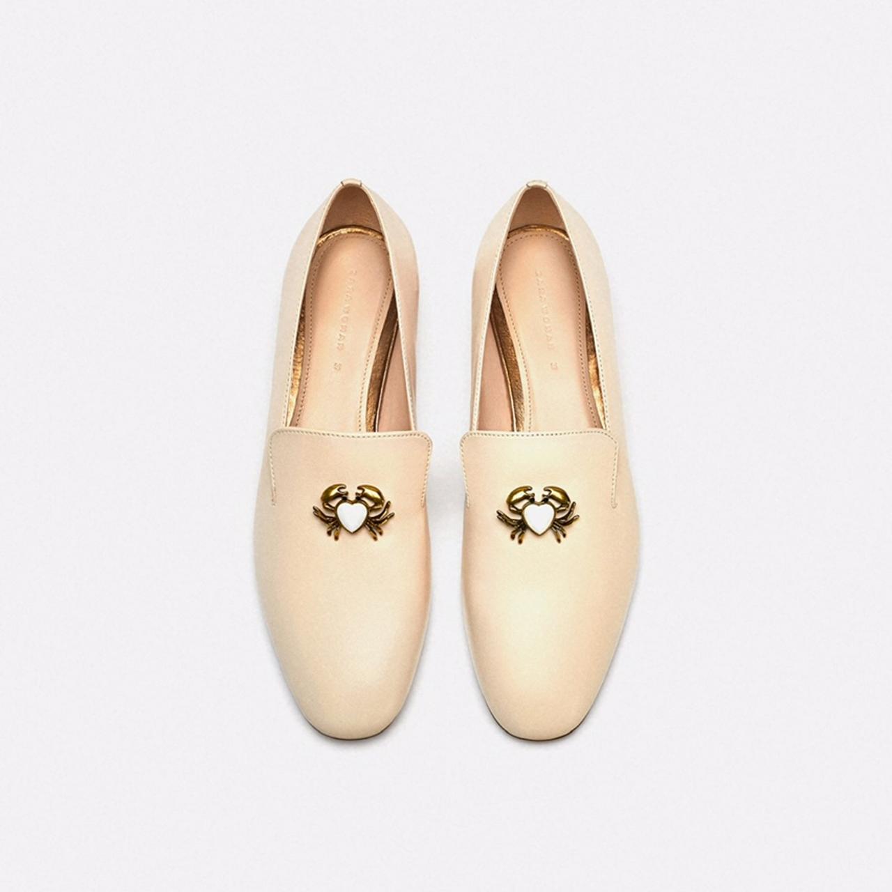 Zara on sale crab loafers