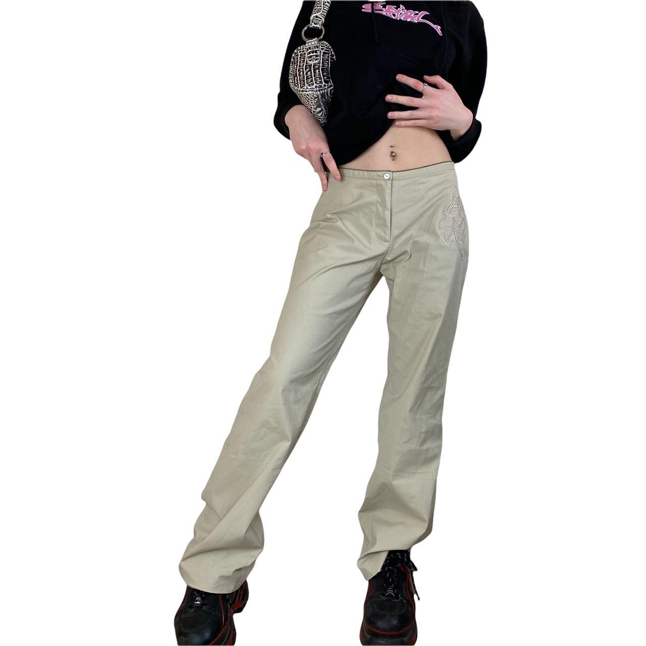 cream cargo trousers