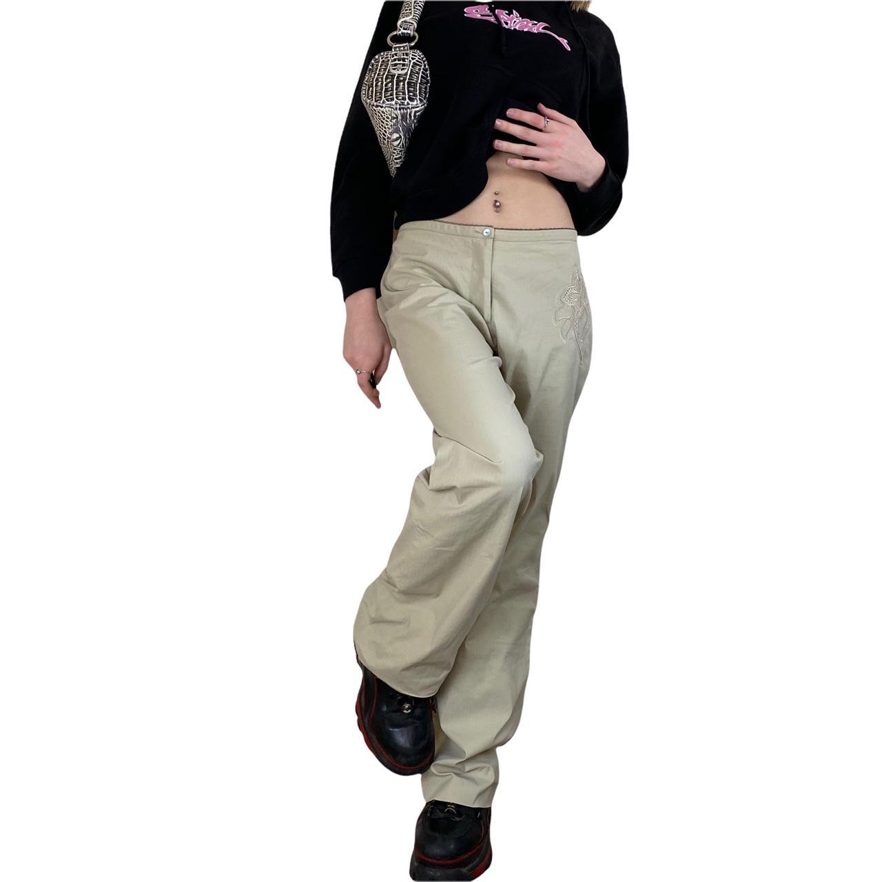 cream cargo trousers