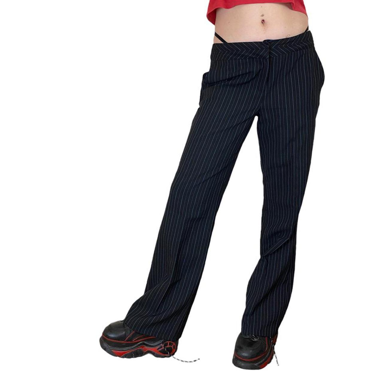 pinstripe bootcut pants mens