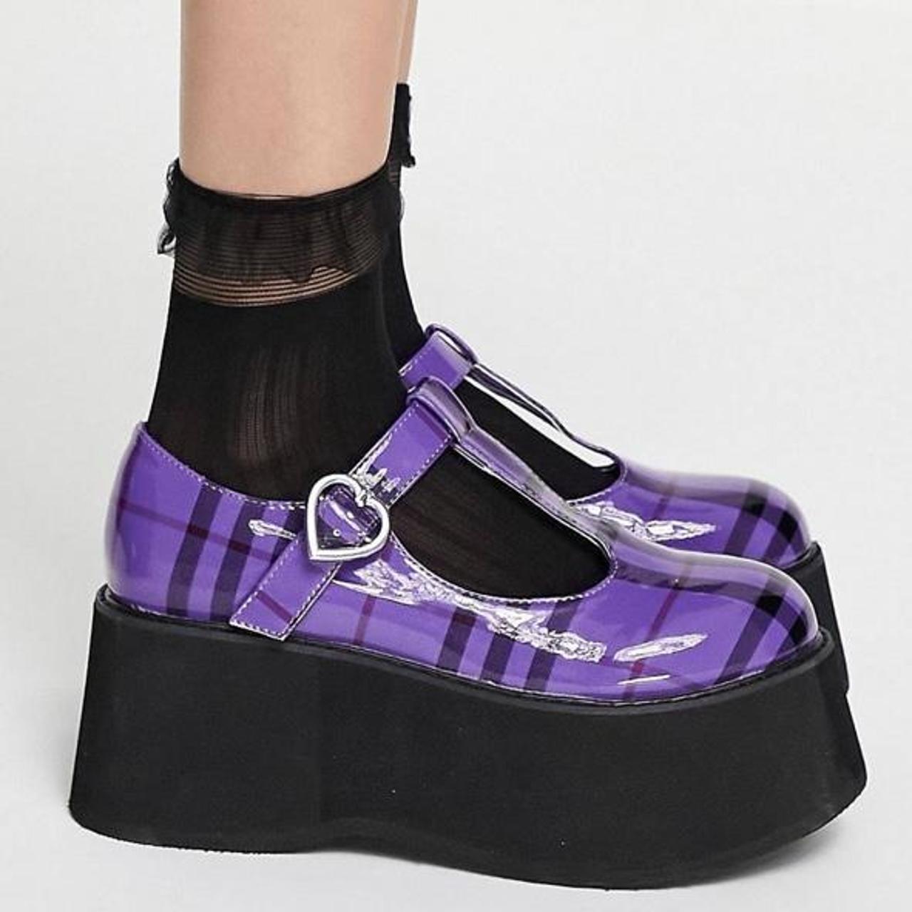 purple mary jane shoes uk