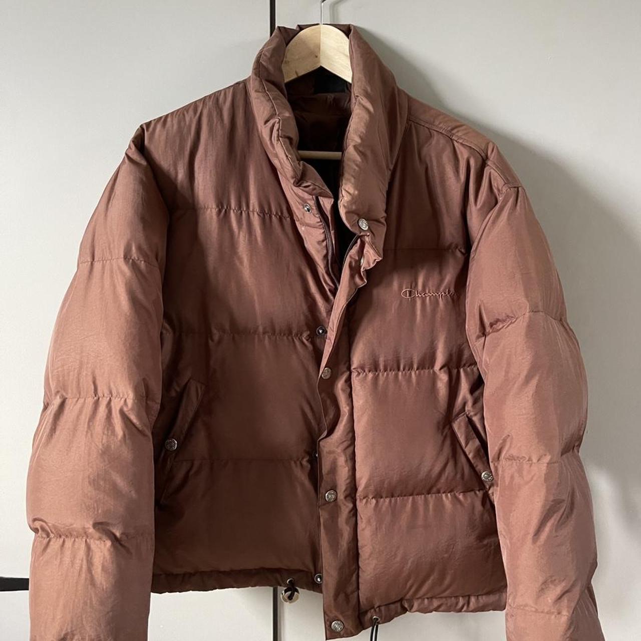 champion brown puffer jacket