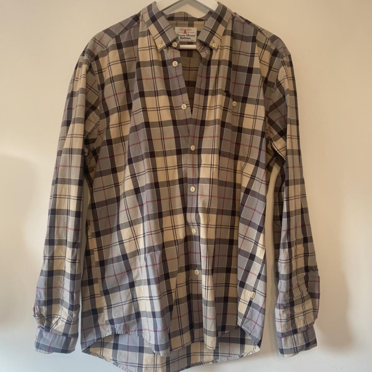 Men’s Barbour Duncan Tartan shirt. Size large/XL... - Depop