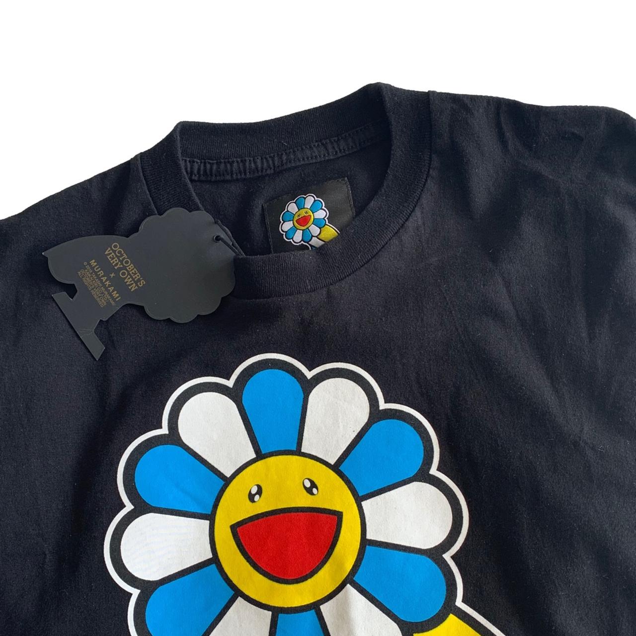 Takashi Murakami x ovo owl flower T-shirt Black... - Depop