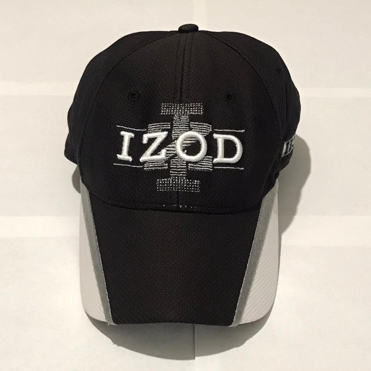Izod Men's Black Hat | Depop
