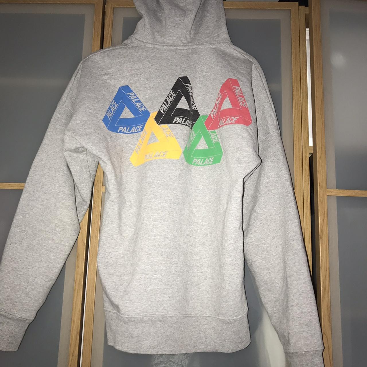 Palace Olympic hoodie zip up little cracks on