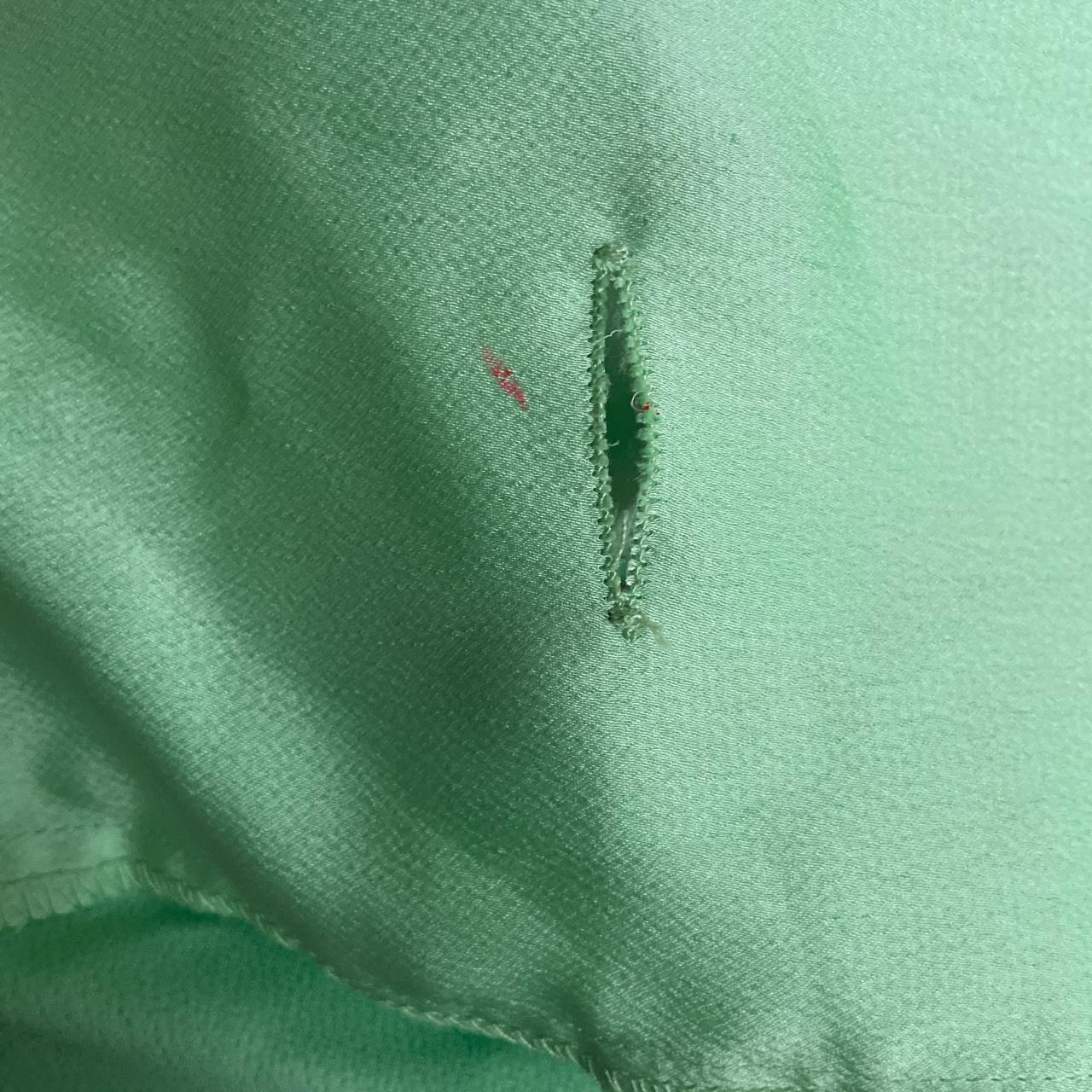 Green apple wrap midi skirt PRELOVED NO RETURNS - Depop
