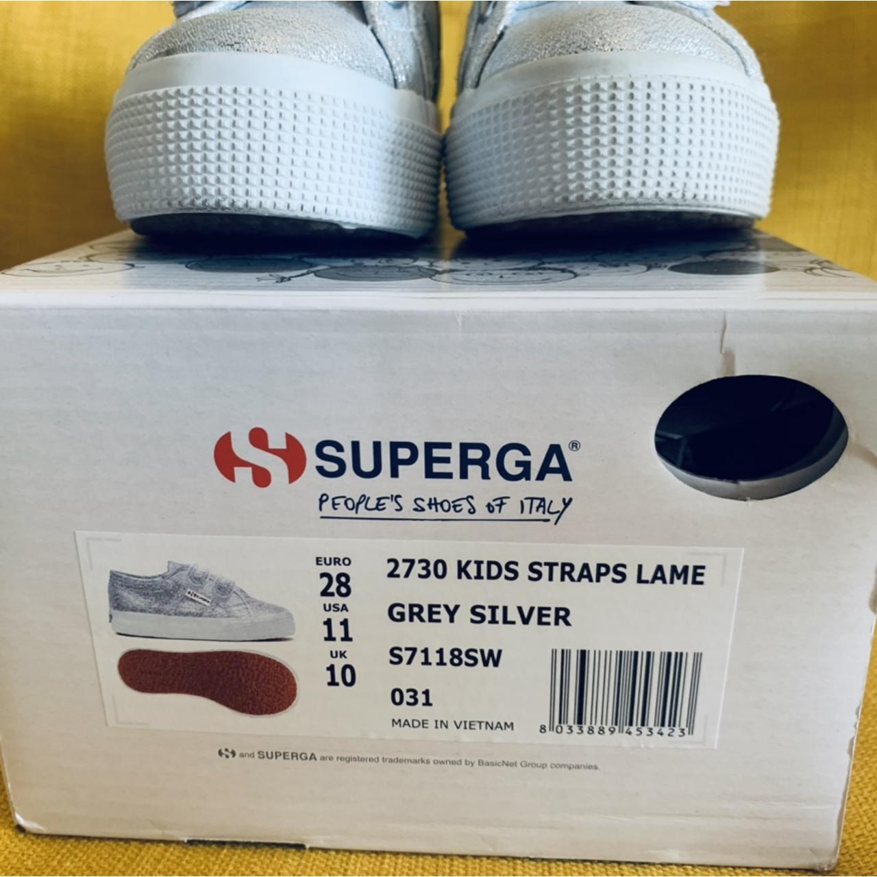 Superga 2730 Kids Straps Lame Argento Taglia Depop