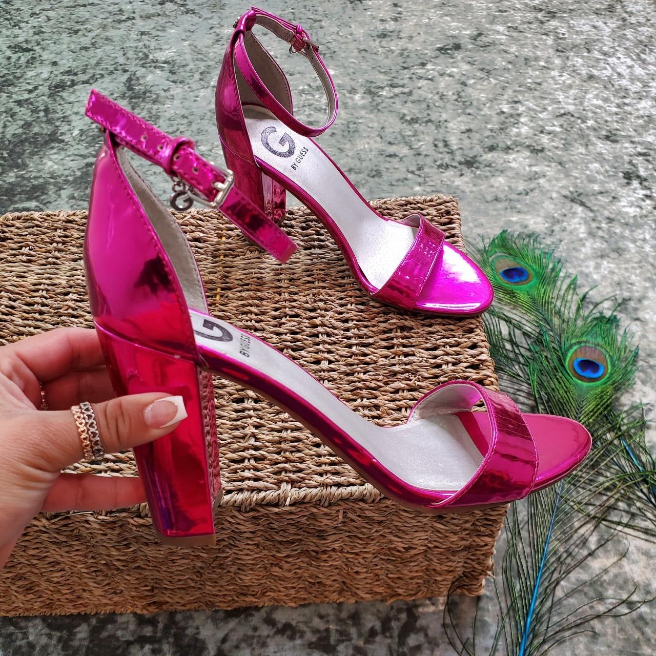 guess hot pink heels