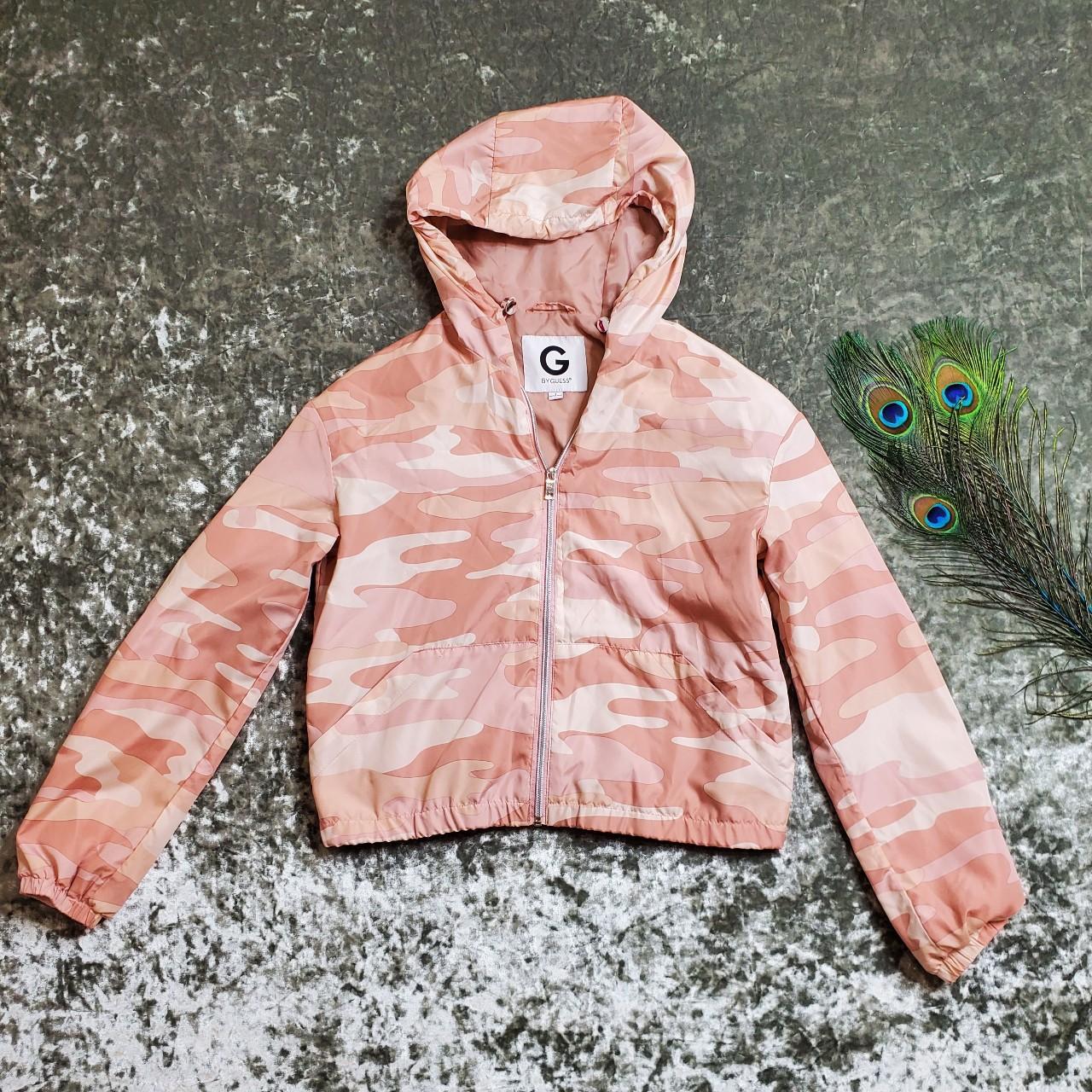 Guess Women's Pink Coat Depop