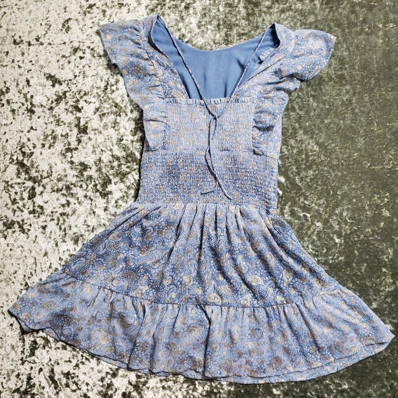 Michael kors blue and gold deals dress