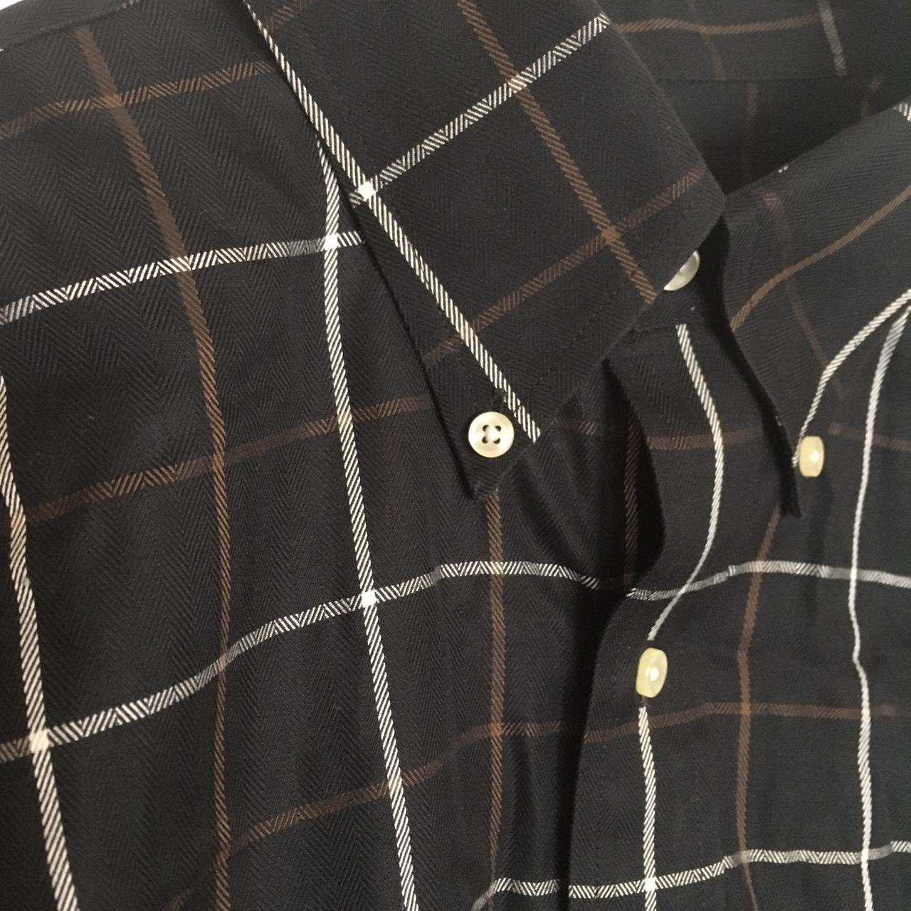 Joseph A Men's Black and Brown Shirt (2)