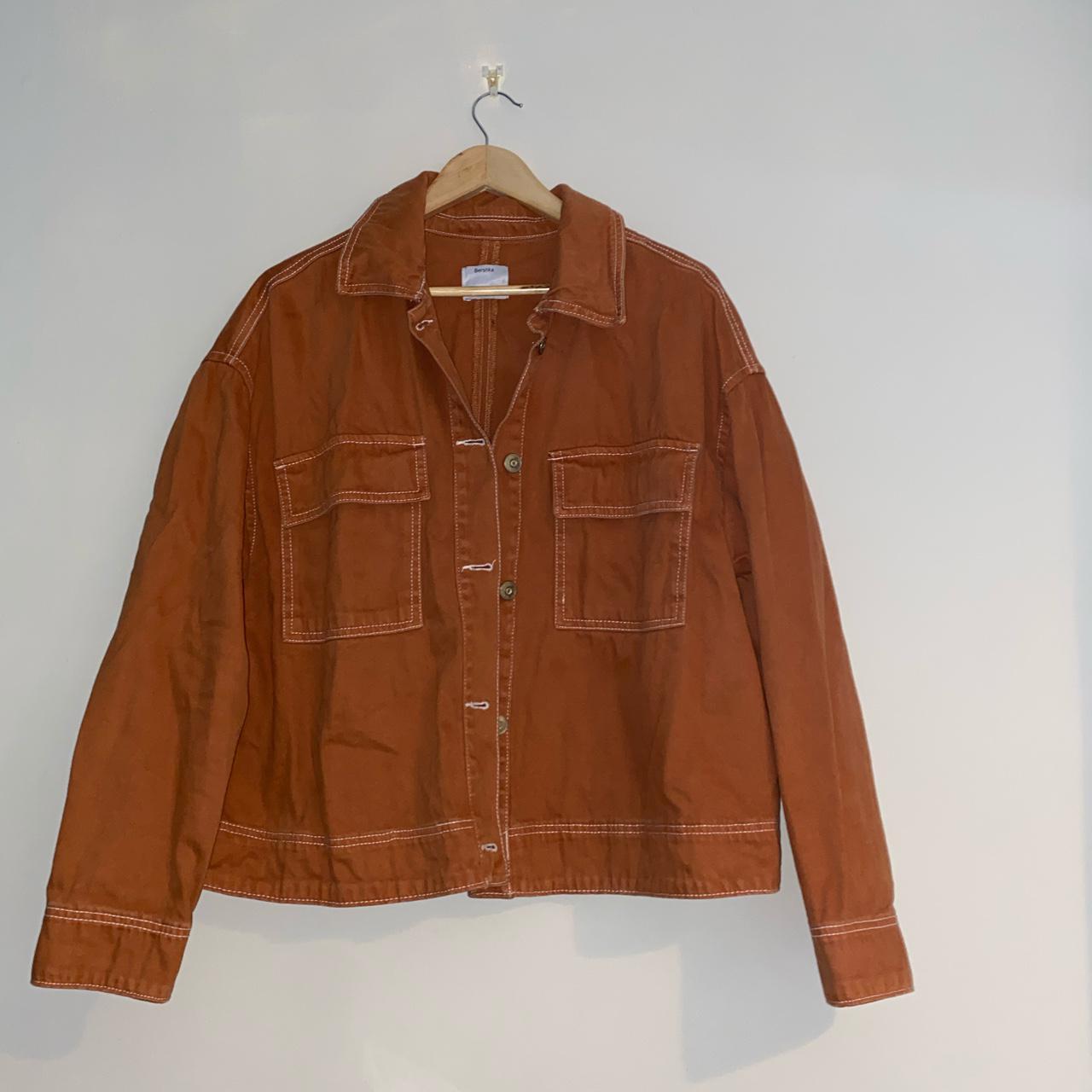 burnt orange denim jacket