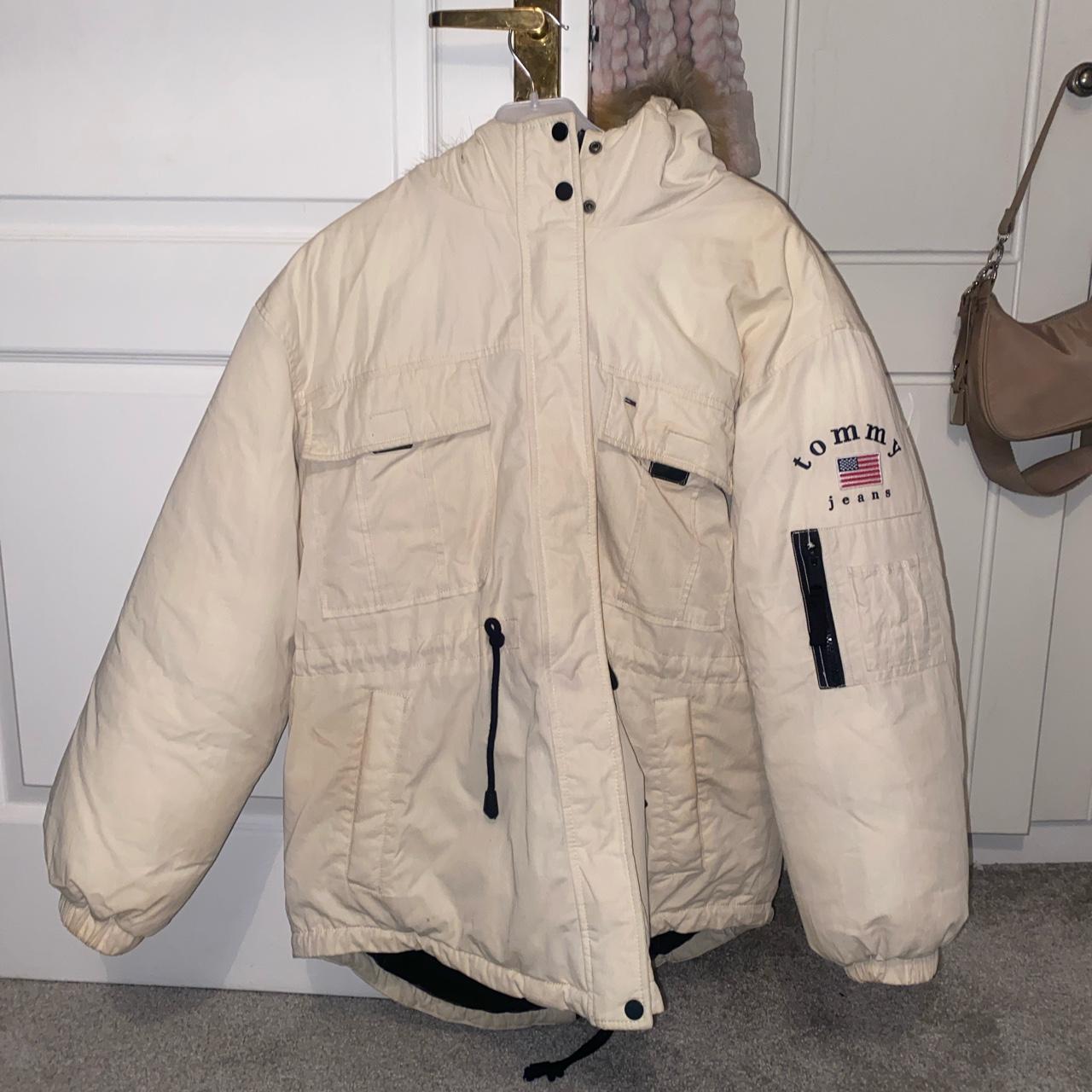 Tommy jeans expedition cheap coat with drawstring waist