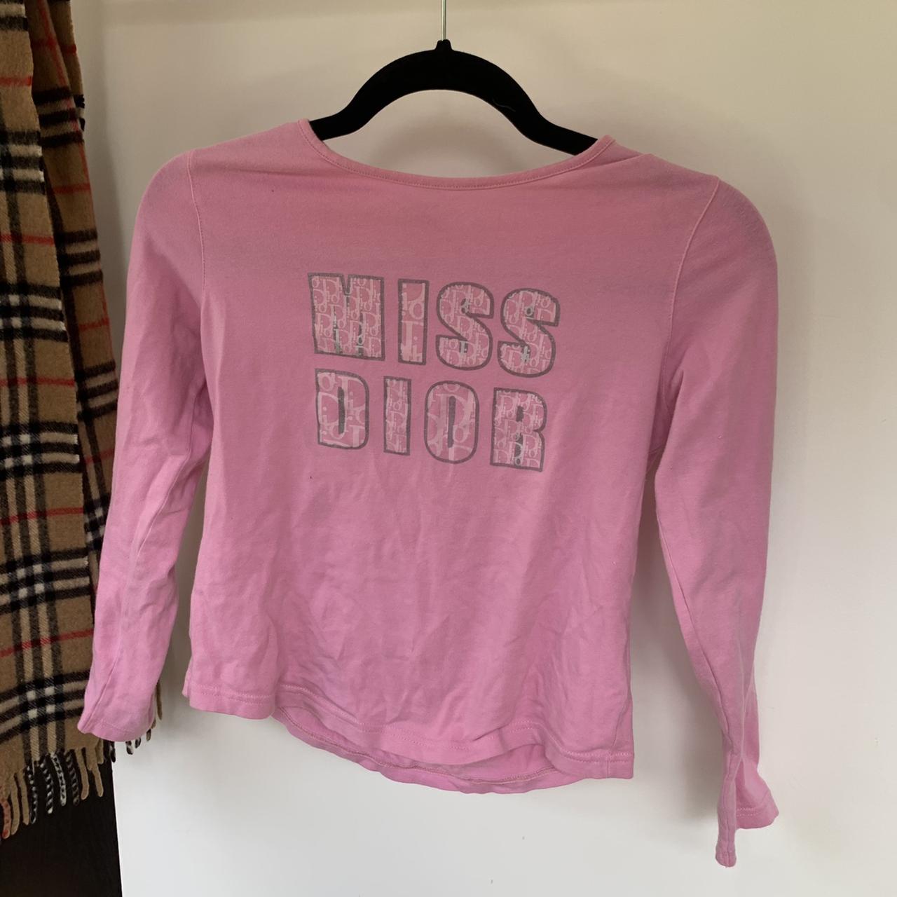 Pink dior top with MISS DIOR on front Good... - Depop