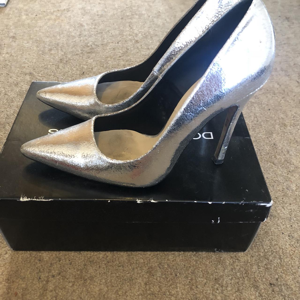 Topshop silver hot sale shoes