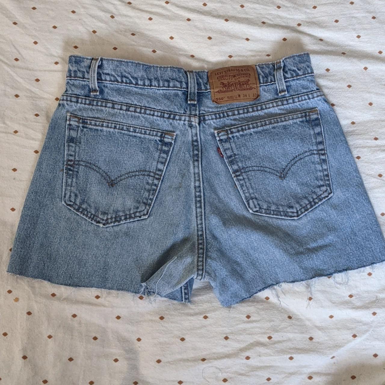 levi 550 cut off shorts