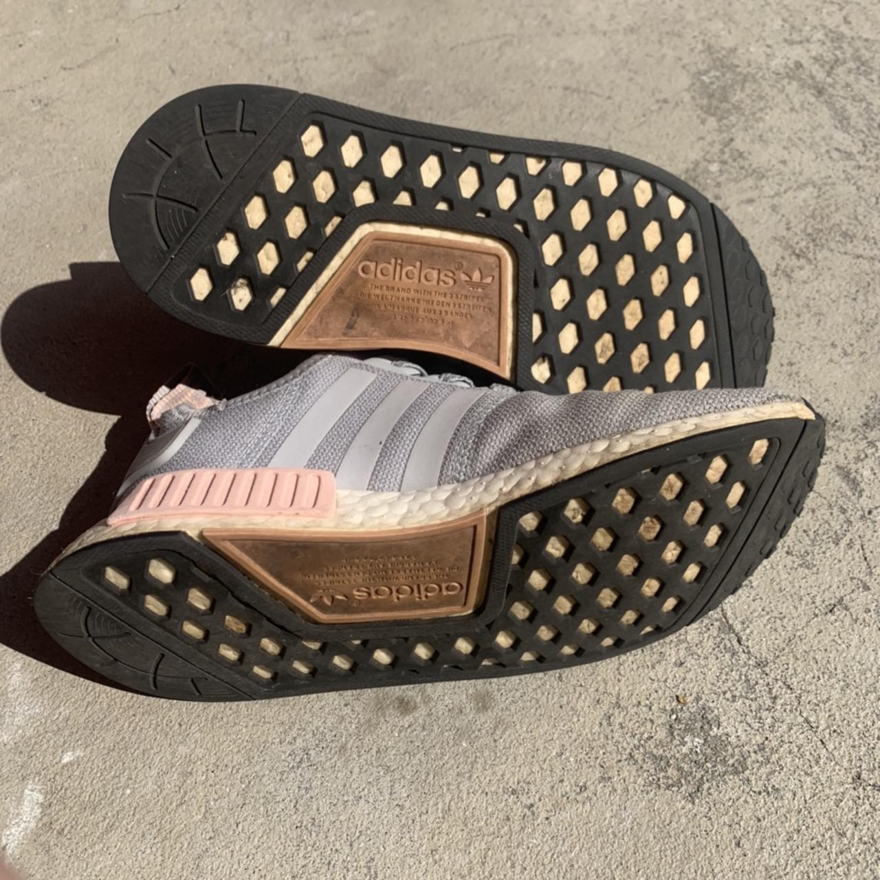 adidas nmd gray and pink