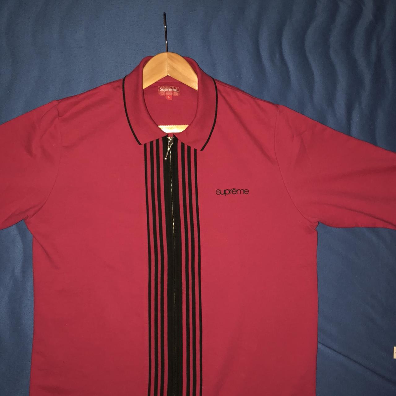 Supreme vertical zip up polo , Size large, Great...